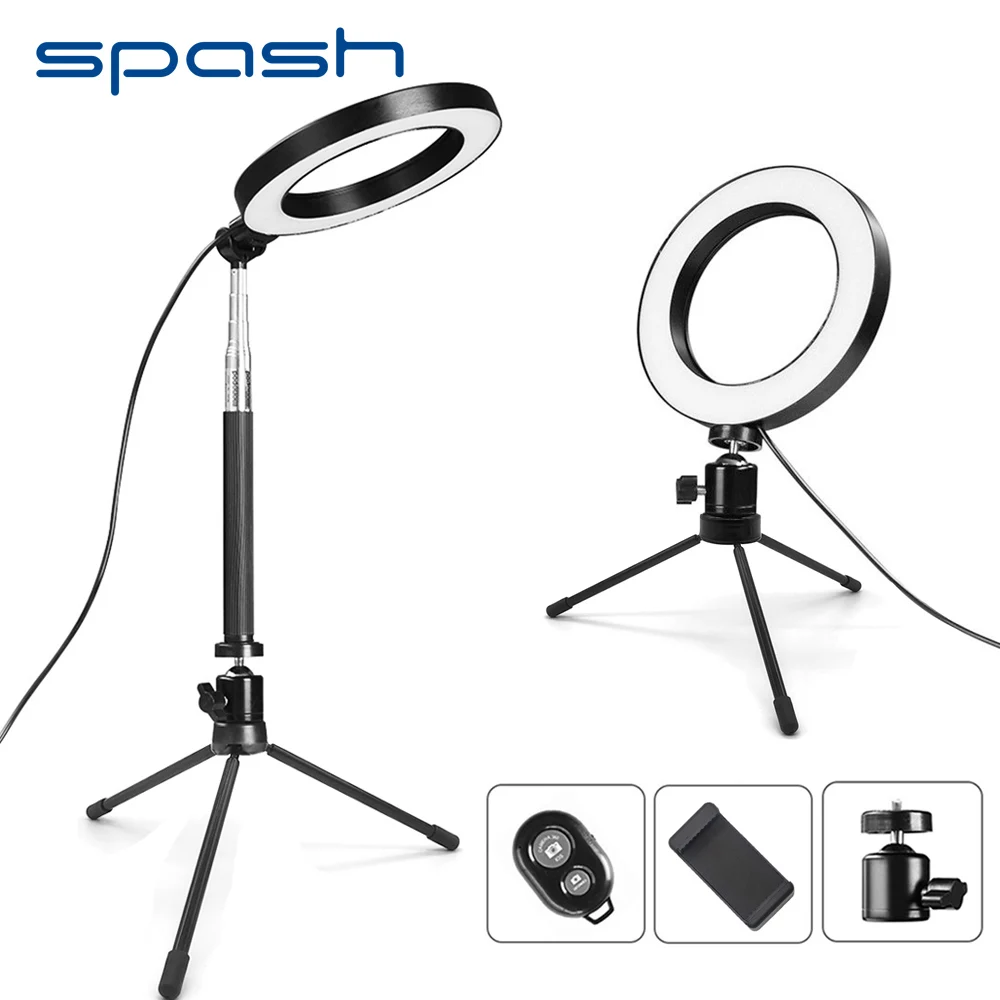 Светодиодный кольцевой светильник spash 8 дюймов USB с регулируемой яркостью