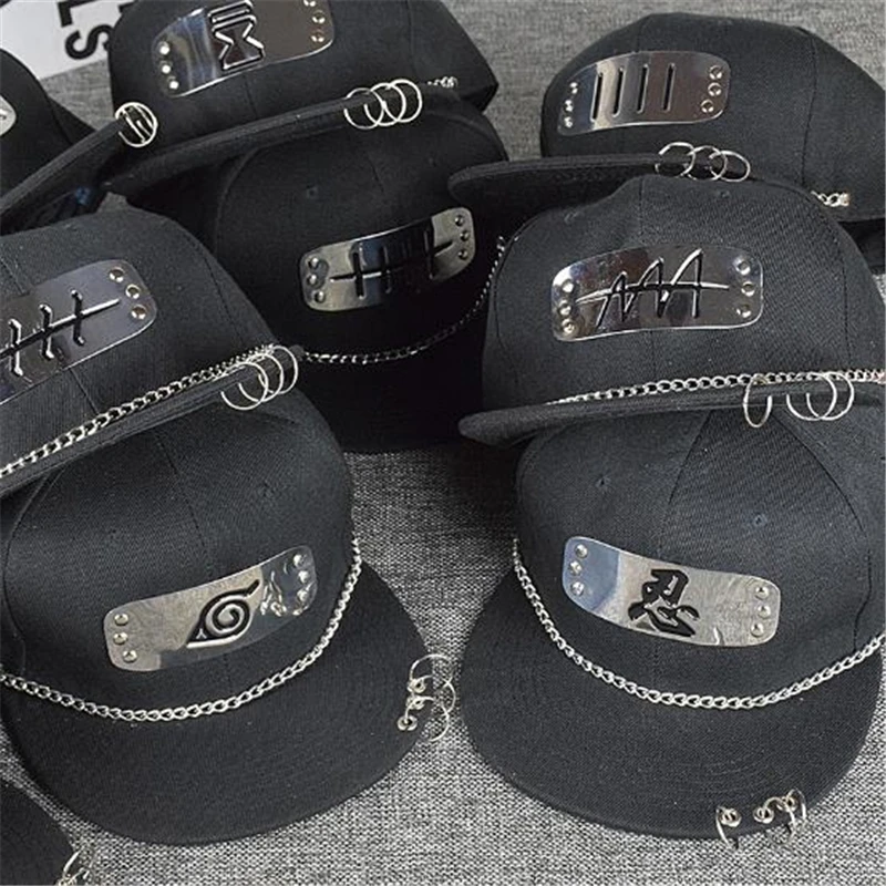 Кепка в стиле панк для мужчин и женщин на весну лето круглая хип хоп Наруто аниме