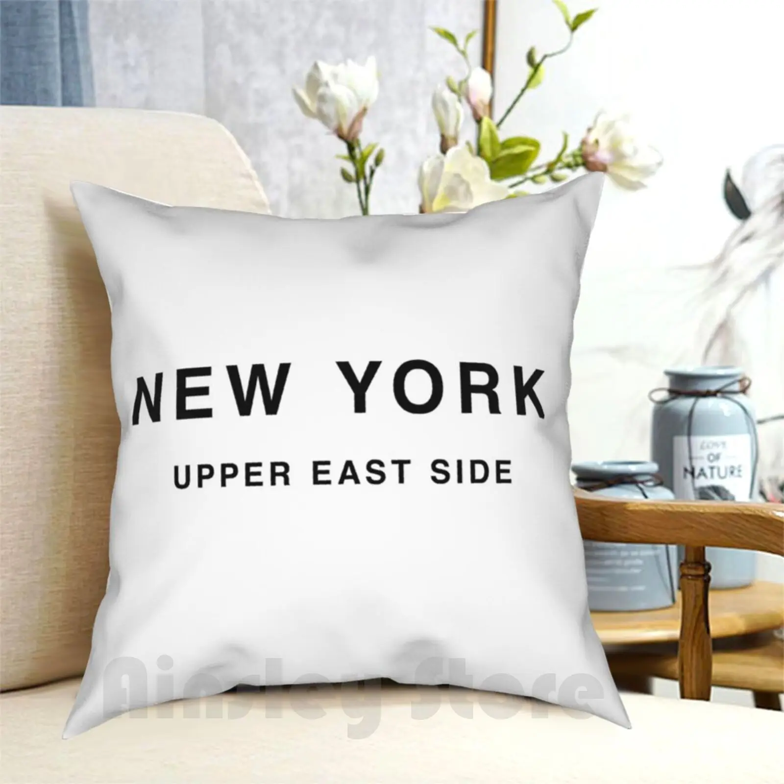 Нью Йорк | Чехол с рисунком на подушке верхний восток мягкая подушка для дома