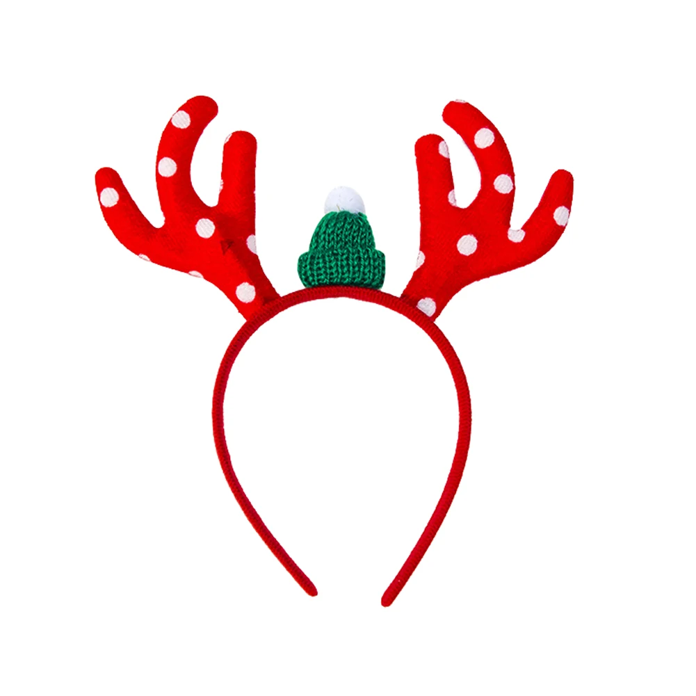 Рождественские повязки на голову с оленьими рогами рождественские обруч для