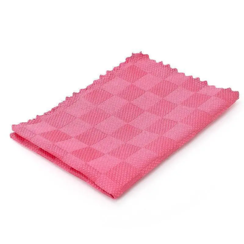 

10pcs Fish Scale Cloth Reusable Microfiber Glass Scrubbing Cloth Set for Cleaning Mirrors Glass Dish Screens MDJ998