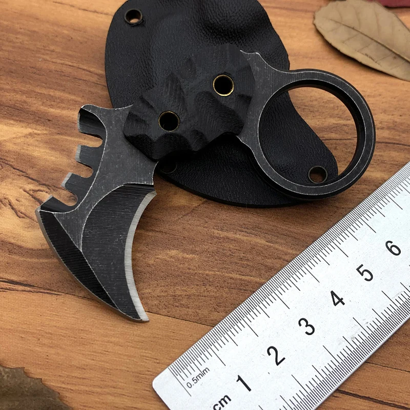 Высокое качество выживания EDC Мини Karambit нож острый маленький шейный нож Тактический Kydex оболочка cs go Карманный Коготь Инструмент cuchillo faca