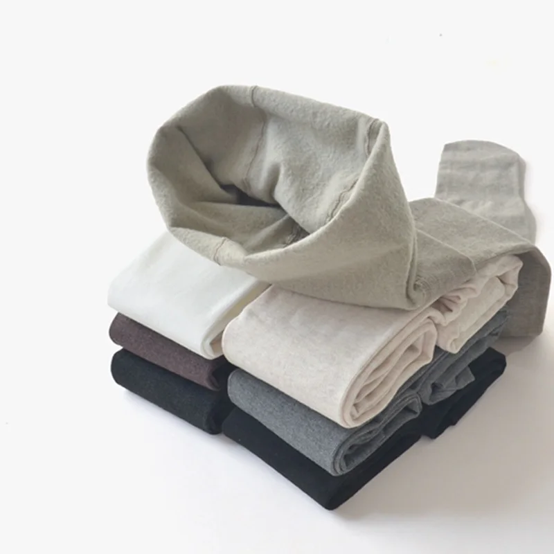 COOTELILI-Leggings gruesos y c&aacute;lidos para ni&ntilde;a, pantalones de algod&oacute;n con cintura el&aacute;stica, 90-135cm, Oto&ntilde;o e Invierno-1