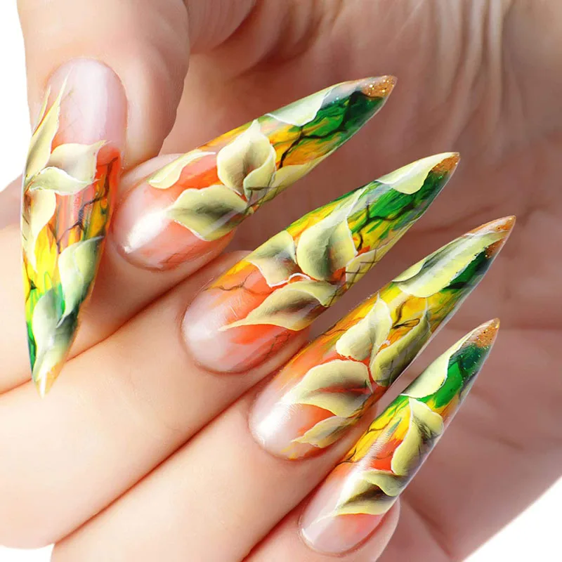 

Dual Nail Forms Mold Quick Building Extension Tips DIY UV Builder Gel Extension Stilettos Nail Forms Manicure Tools