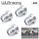 WLR RACING - 4 шт.упак. Одежда высшего качества Алюминий AN8-AN Прямые мужской сварной фитинг адаптер сварки Bung нитрит натрия (штуцера шланга серебро