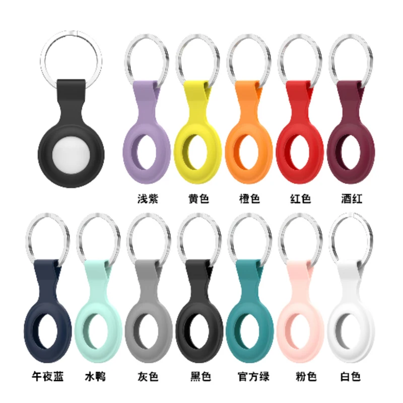 MANNIYA-Llavero protector de silicona antip&eacute;rdida para Airtag, 100 unids/lote-0