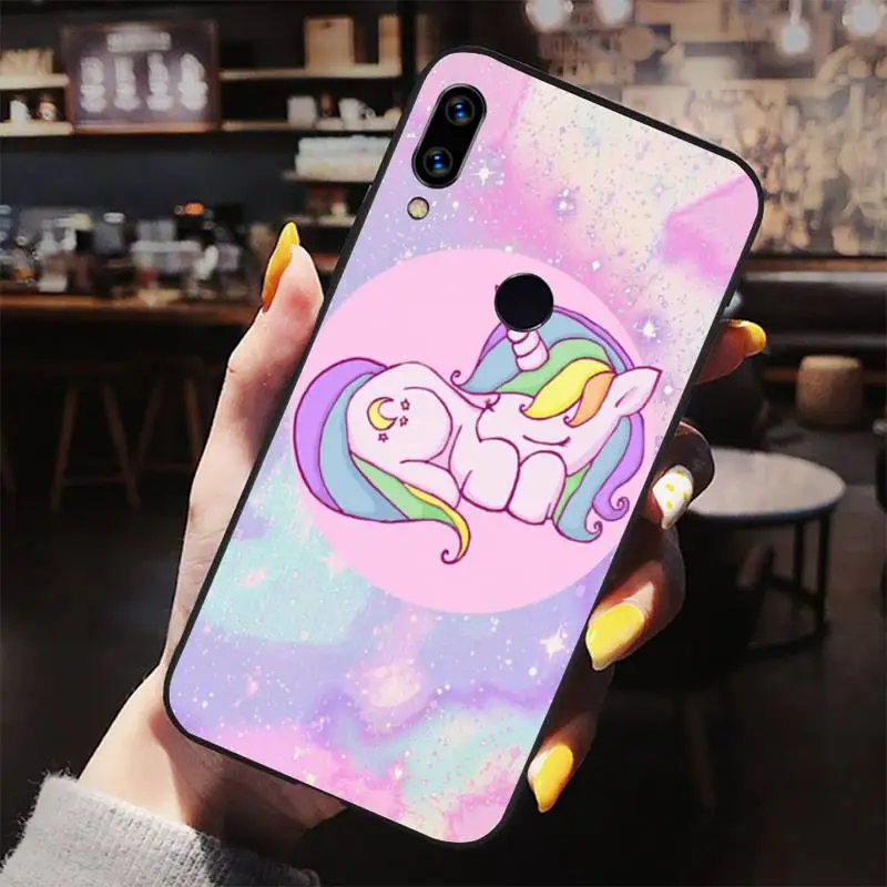 

unicorn cartoon cute animal rainbow Phone Case For Xiaomi Redmi note 4 4X 8T 9 9s 10 K20 K30 cc9 9t pro lite max