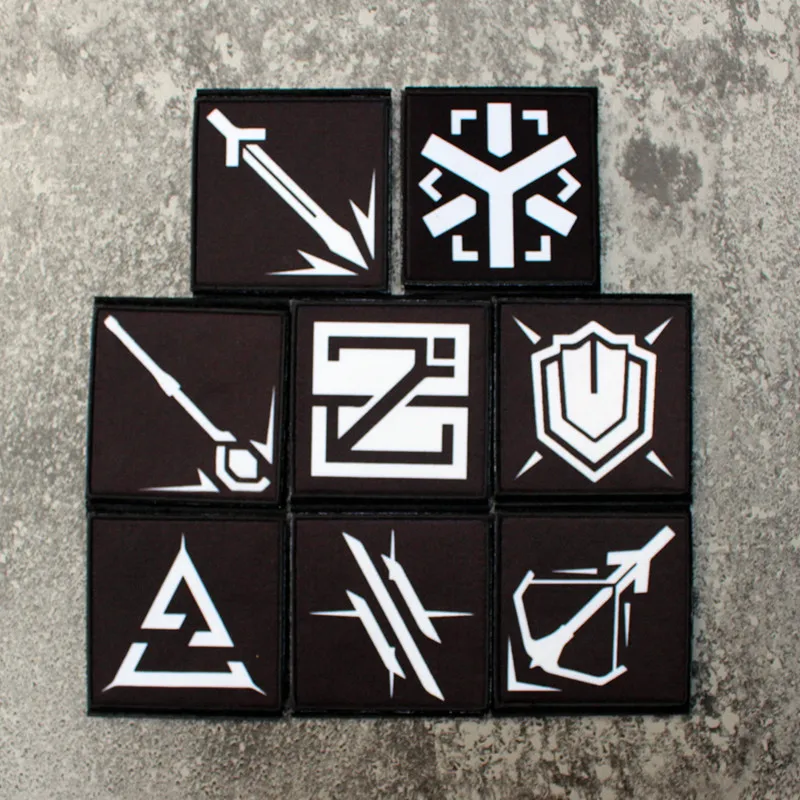 

Anime games Badge Operator profession icon printing technician woven label Patch Patches For Clothing Ark knights