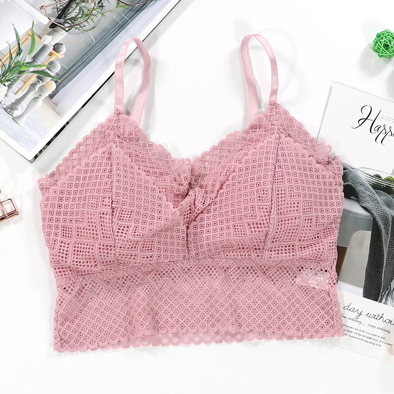 Новый кружевной сексуальный бюстгальтер женский без косточек с запахом на груди