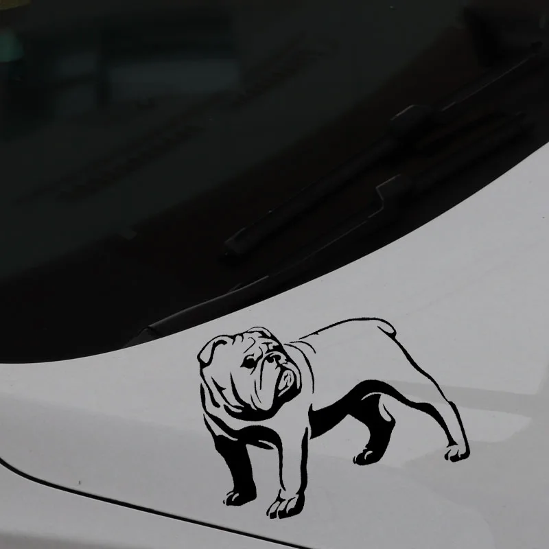 

Car Sticker Funny Olde English Bulldog Bully Dog Decal Car Sticker PVC Decorative Sticker Creative Black/White, 16cm*12cm