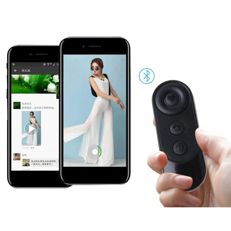 

H7JA Portable Wireless Bluetooth Camera Shutter Remote Control for SmartPhones Photos Selfies Remote Camera Controller