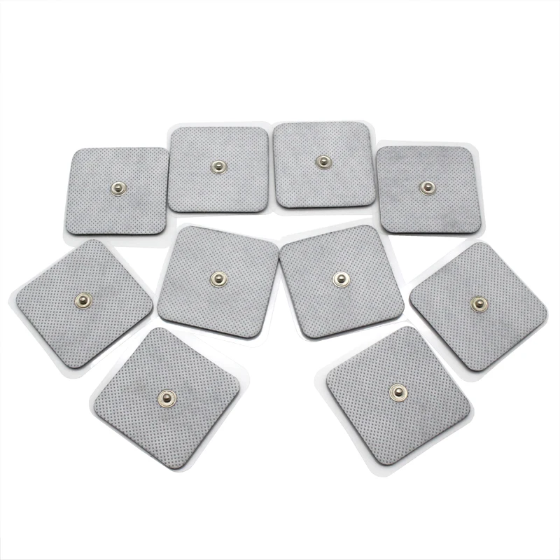 10 шт. 5*5 см самоклеющиеся гель электродными пластинами для Тенс корпус