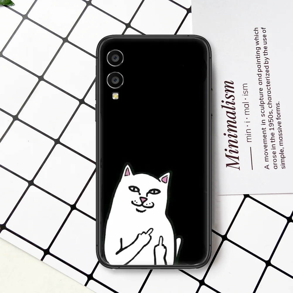 

Fashion Brand R-RIPNDIPS Cat Phone Case For HUAWEI Honor Nova 5 7 8 9 10 20 30 A C T I X Lite Pro black Prime Soft Shell 3D