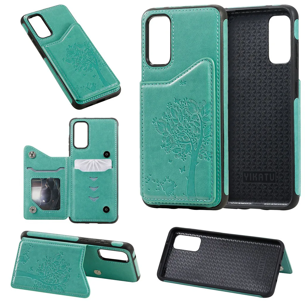 Чехол для телефона с 3D тиснением и отделением карт Samsung Galaxy S20 6 2 дюймов стильный