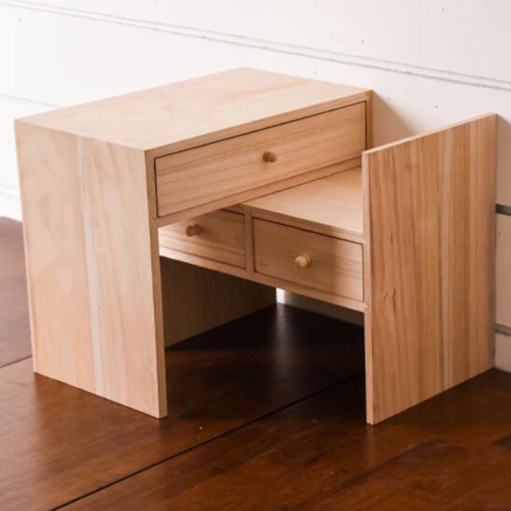 Простая настольная рама из массива дерева Студенческая и детская книжная полка