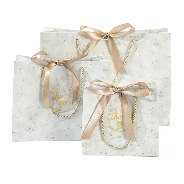 5 шт./10 шт./мраморный узор подарочный бумажный пакет праздничная подарочная