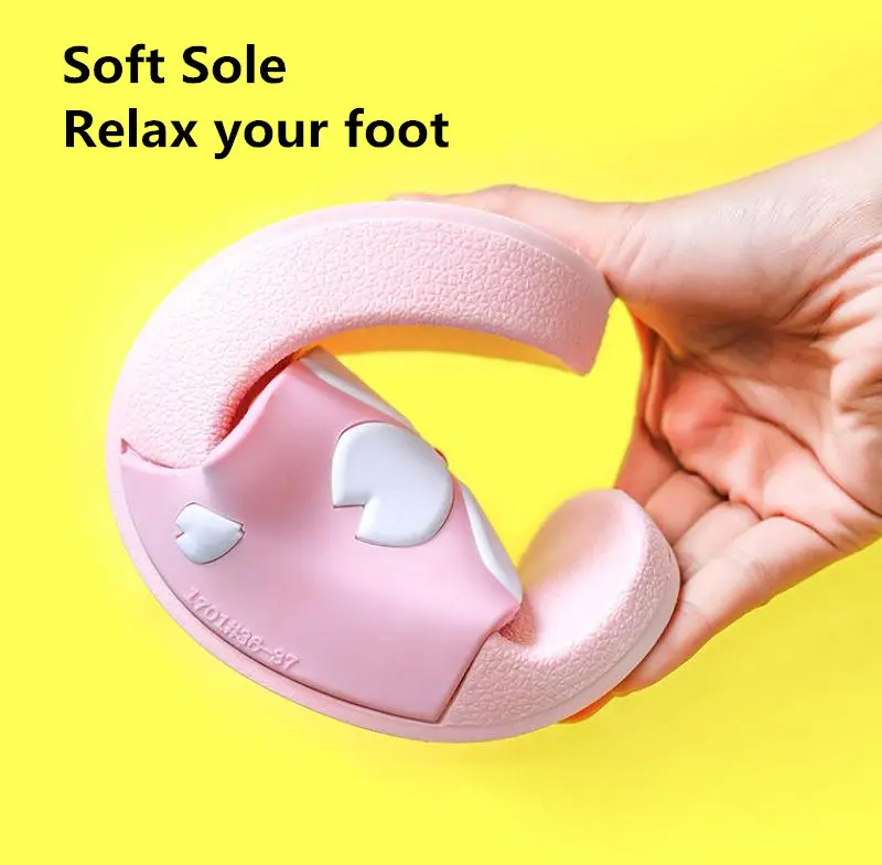 Шлепанцы женские с мультяшным рисунком домашние тапочки летняя модель мужские