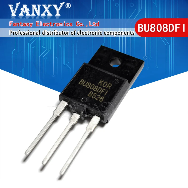 5pcs BU808DFI TO 3PF BU808DF1 3P BU808|Интегральные схемы| |