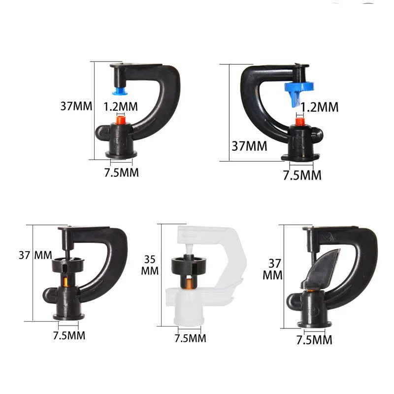 5 шт. пластиковая насадка для автоматического орошения 360 градусов|Опрыскиватели|