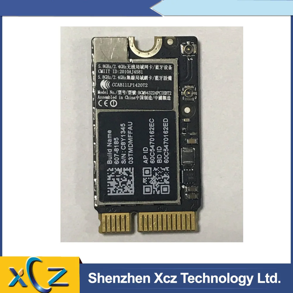 A1369 A1466 Wi-Fi Bluetooth плата Airport BCM943224PCIEBT2 для MacBook Air 11 &quotA1370 13" 2011 2012 год | Компьютеры и