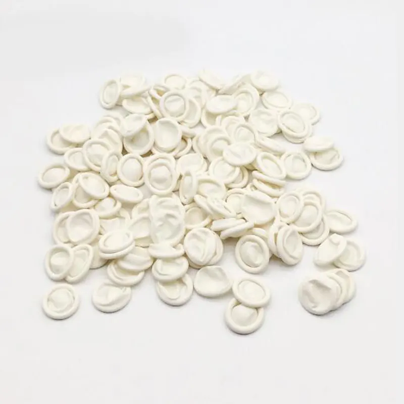 Перчатки для дизайна ногтей латексные резиновые напальчники пальцев защитные