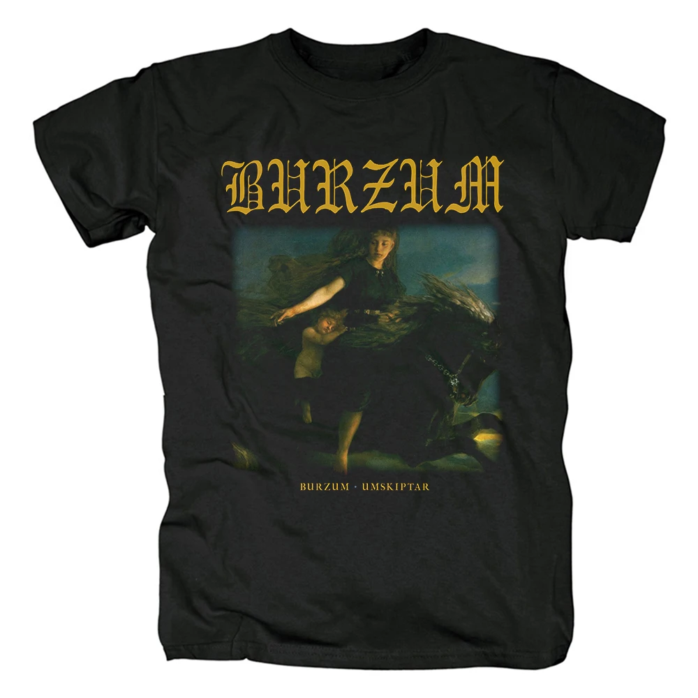 Bloodhoof Burzum Черный металл из хлопка новая футболка с короткими рукавами|Мужские