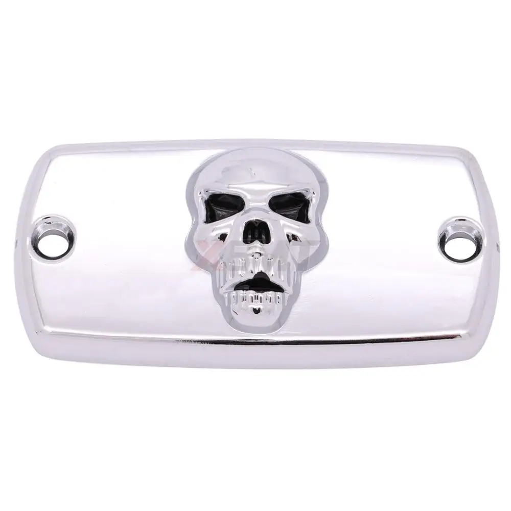 

Мотоциклетная хромированная/черная главный тормозной цилиндр для переднего колеса Крышка Резервуара с черепом для Honda Shadow 600 750 1100 VT600 VT750 VT1100