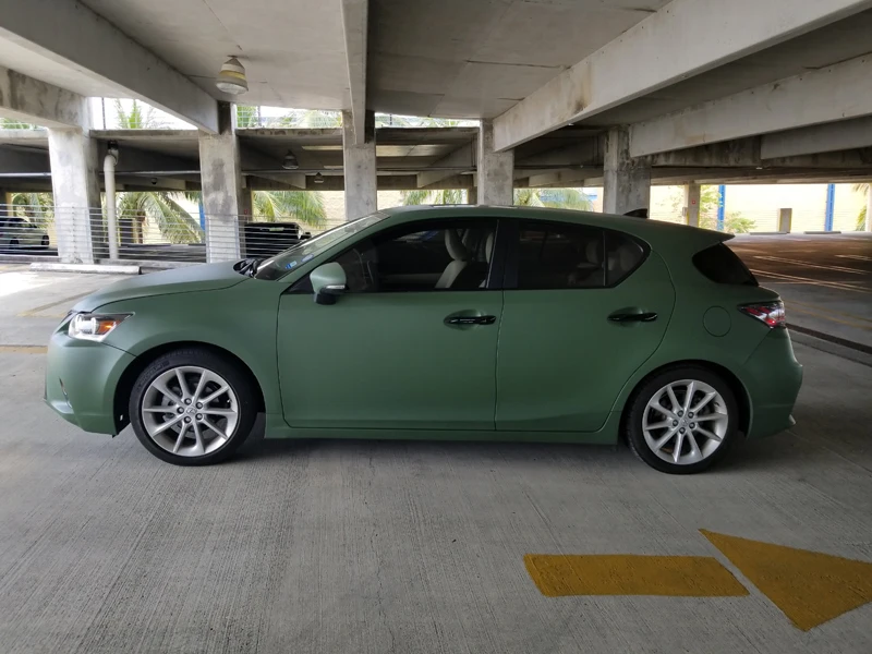 Матовая армейская зеленая виниловая матовая фотоклейкая наклейка для мотоцикла