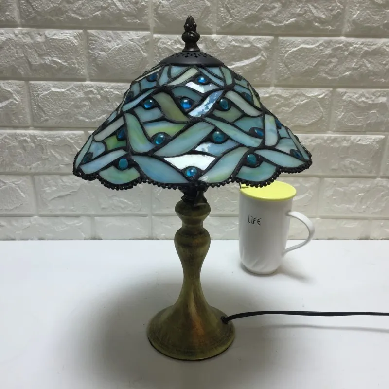 Настольные лампы Витражная лампа светодиодный светильник прикроватный для