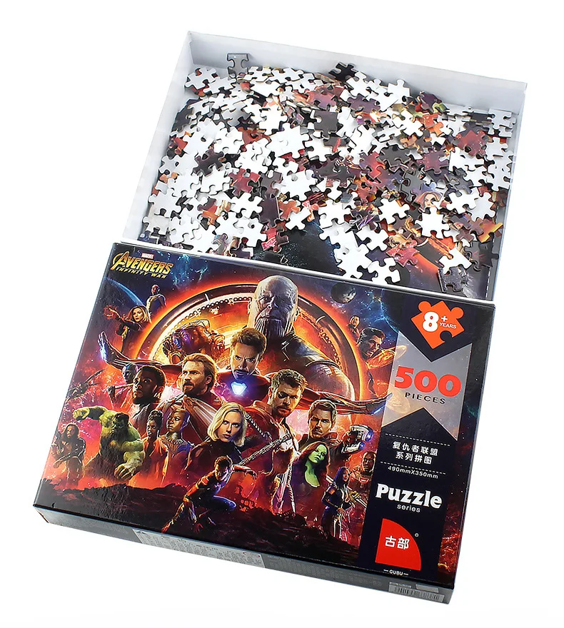 Дисней Marvel Оригинальные лицензированные игрушки замороженный Микки 500 шт бумажная головоломка