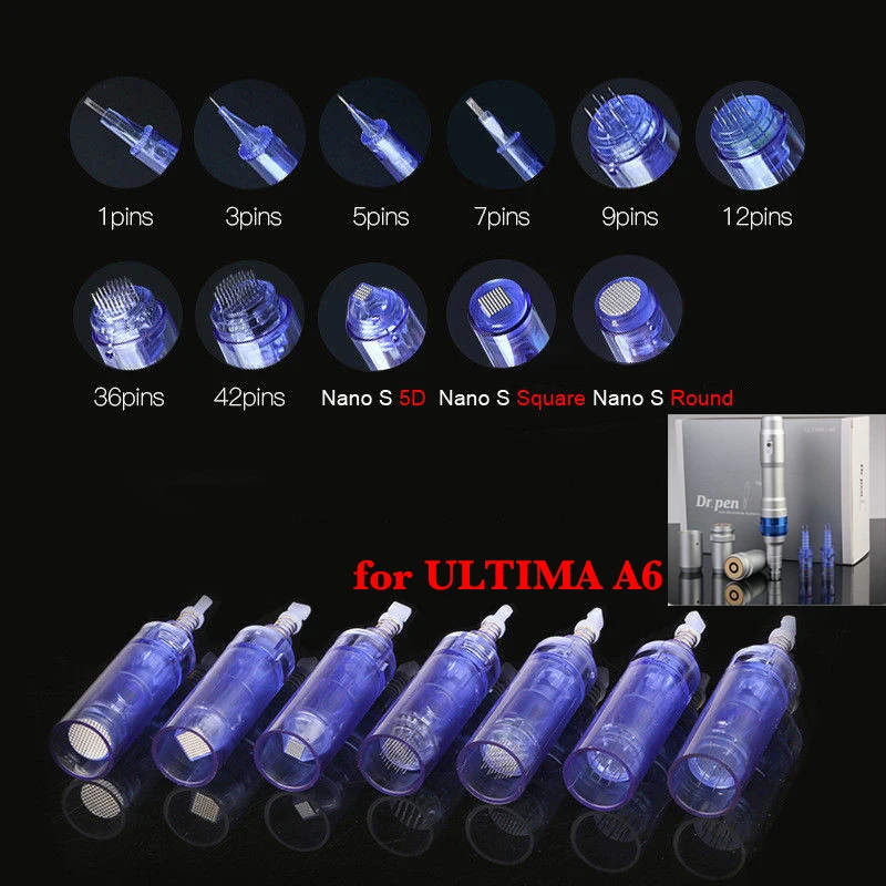 5 шт. картриджи иглы для Dr Pen Derma ULTIMA A6 тату макияж насадки бровей Иглы нано|Иглы