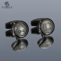 cufflinks for mens tomye xk20s058 high quality fashion round metal shirt cuff links for gifts