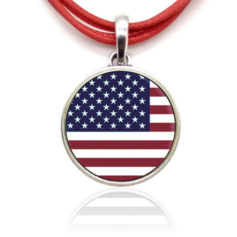 1 шт. модные подвески с американским флагом ожерелья избирательным тоном