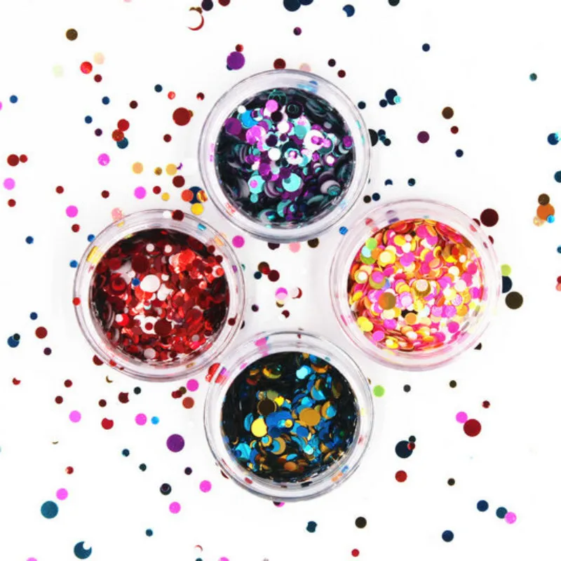 1 шт./продажа блестящие круглые ультратонкие блестки Красочные Блестки для