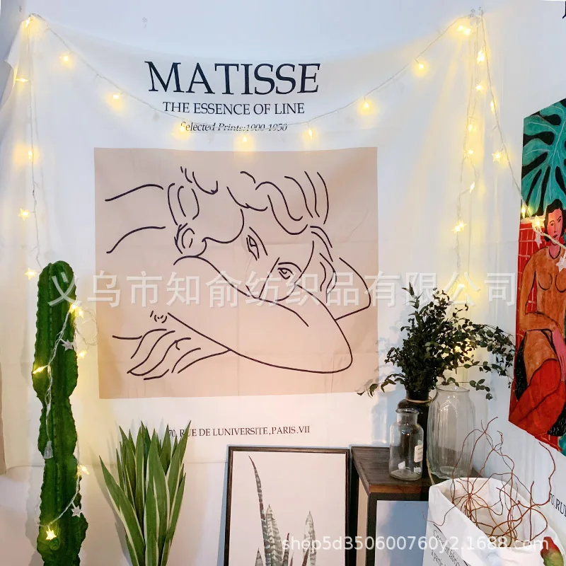 Женская Матисс живопись креативный гобелен настенный Декор различные стили