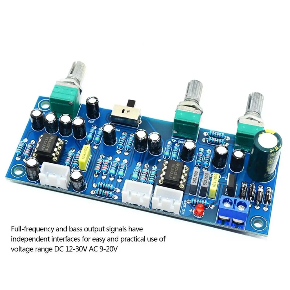 2 1 канальный сабвуфер предусилитель доска фильтр низких частот Плата усилителя