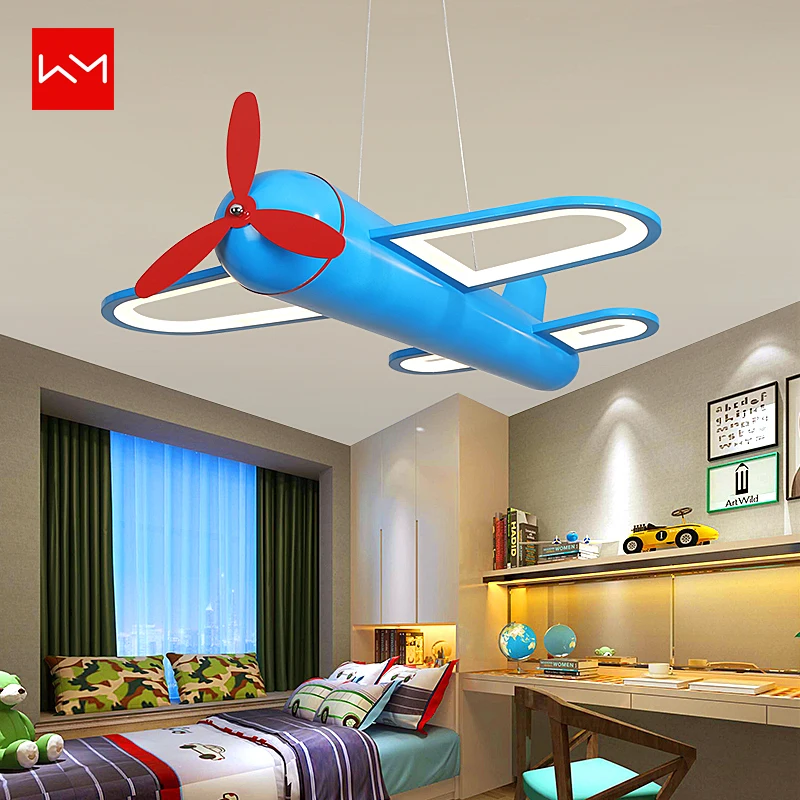 WANMING Современная LED авиационная Подвесная лампа для детей бесступенчатая