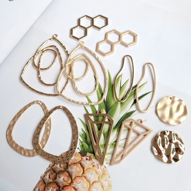 Шлифовальный золотой сплав аксессуары kc Золотой неровный геометрической формы