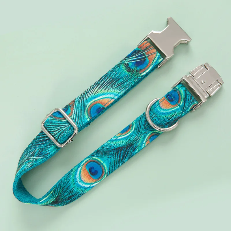 Personalized Dog Collar Leash Nylon Custom Dogs Collars Puppy Small Medium Large Pet Engraving adjustable bowtie | Дом и сад