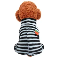 striped pet clothes four legged dog coat jacket for winter warm puppy costume cat outfit for pug french bulldog apparel mascotas