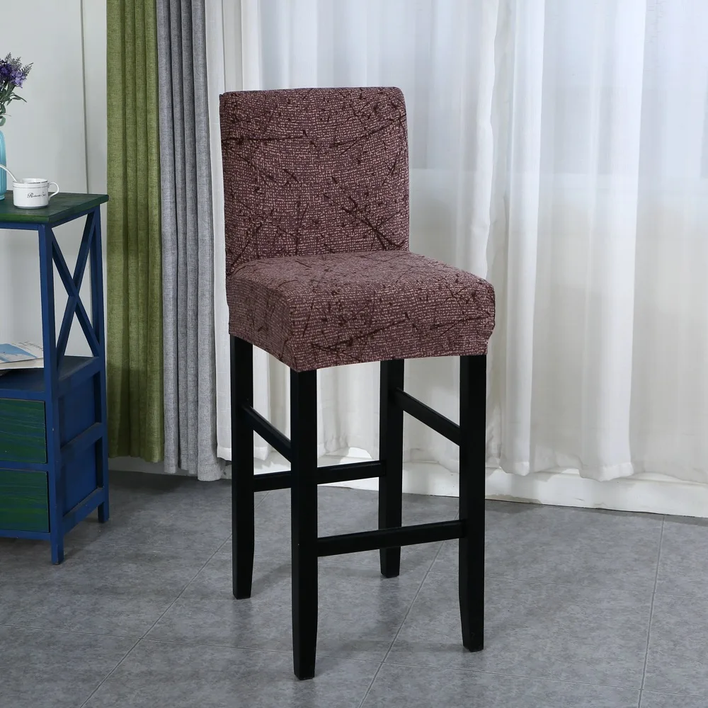 1/2/6 Geometric Chair Cover Short Back Bar Spandex Covers Seat Case High Leg for Home Banquet Living Room | Дом и сад