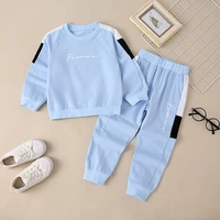 childrens clothing spring boys and girls pullover cotton sports suit hoodie casual pants 2 piece clothing sportswear