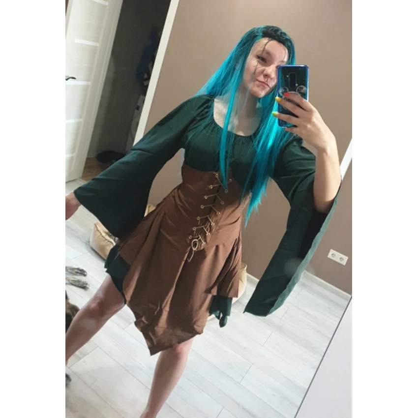 Женские костюмы для косплея эльфа в средневековом стиле платья королевы