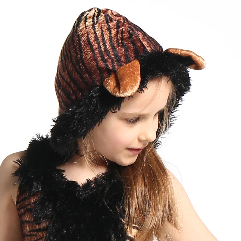 Детское платье для косплея тигра в стиле джунглей | Тематическая одежда и