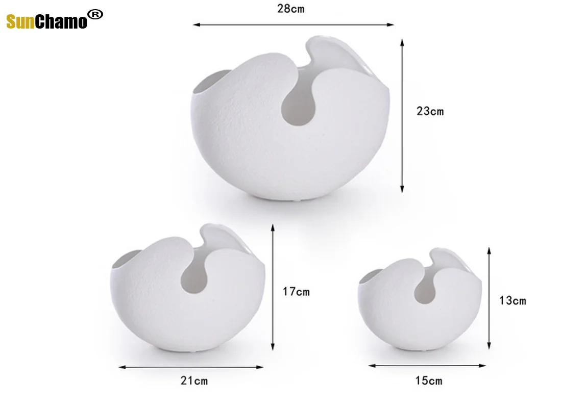 Керамическая ваза креативные современные модные белые яичные ракушки Цветочная