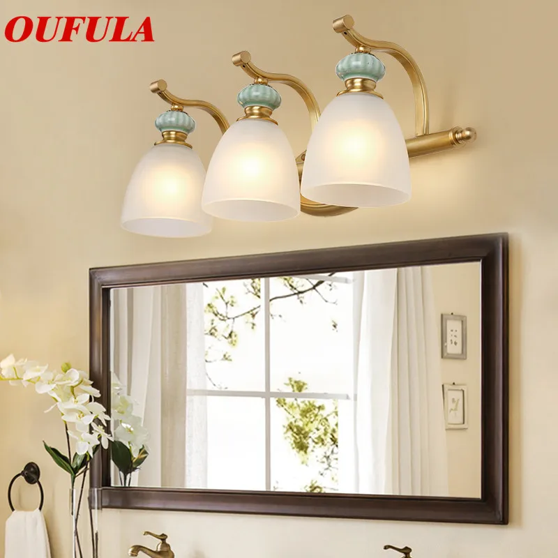 

WPD Indoor Wall Lamps Fixture Copper Modern LED Sconce Contemporary Creative Decorative For Home Foyer Corridor Bedroom