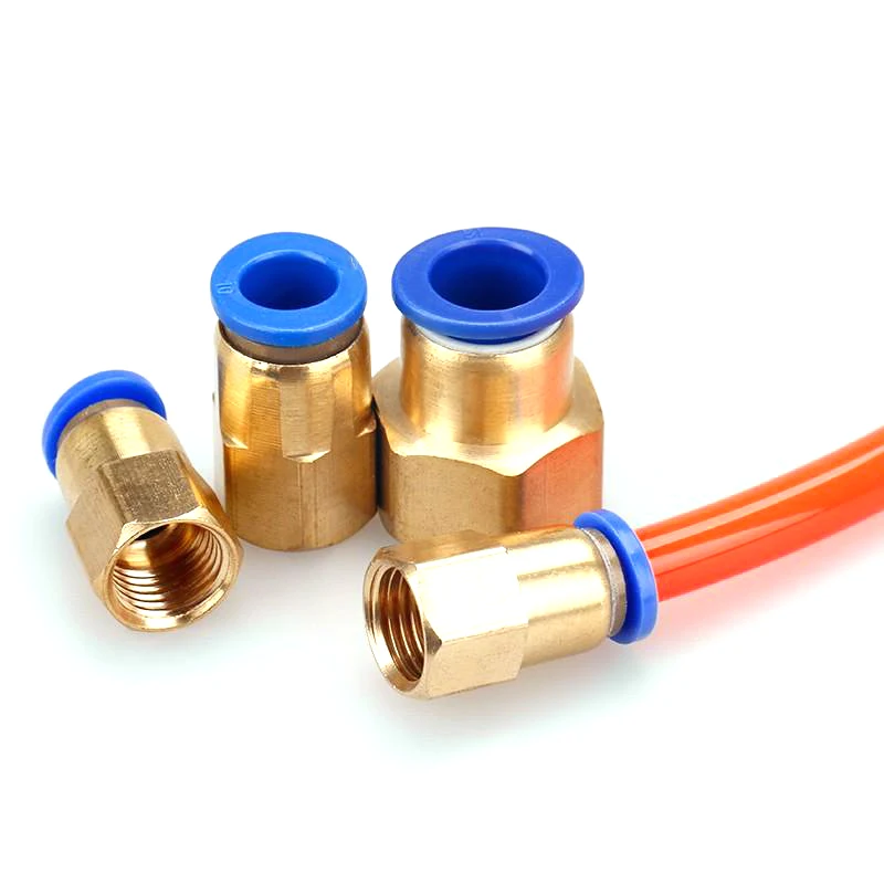 КПМ воздуха штуцера трубы 4681012 мм шланг трубки 1/8 &quot3/8&quot 1/2 &quotBSP 1/4&quot Женский