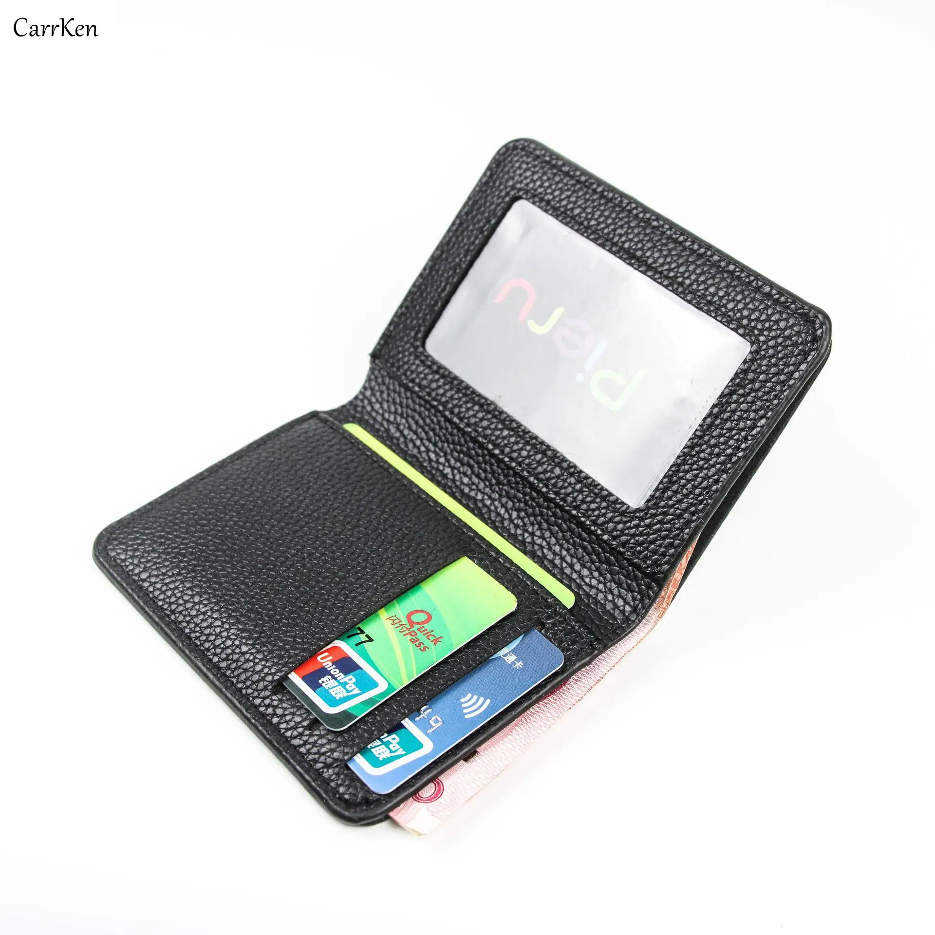 

Men Credit Card Holder Leather Purse Small Casual Business Card Case Bank Credit ID Holder Porte Carte Homme Male Money Bag 2021