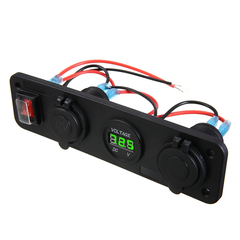 12V 24V гнездо для автомобильного прикуривателя 2 USB разветвитель Зарядное