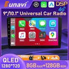 Eunavi 2din Android 10 автомобильный Радио мультимедийный видео плеер GPS навигация 2 din Авто DVD Универсальный стерео головное устройство Авторадио DSP
